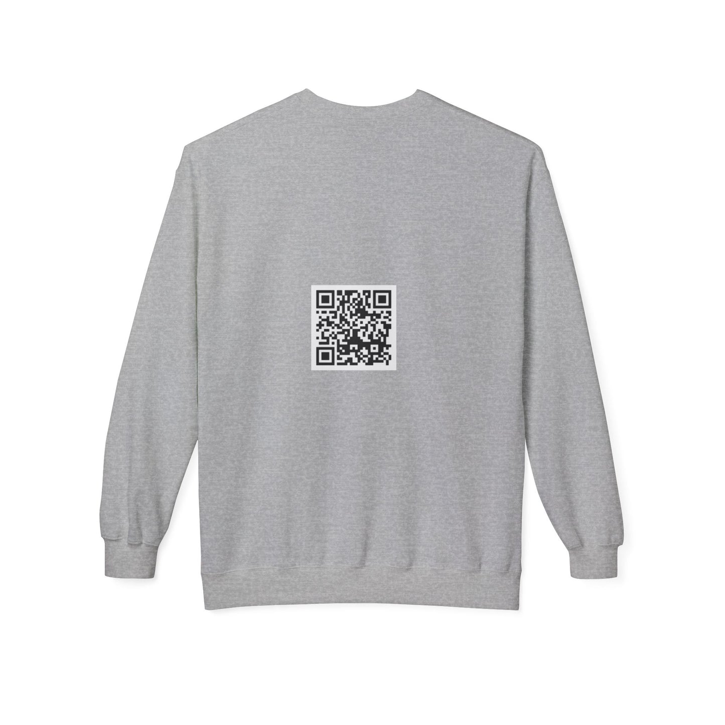 EYC Express Yourself Crewneck Sweatshirt - Unisex Midweight Fleece with QR Code - Express Yourself Clothz