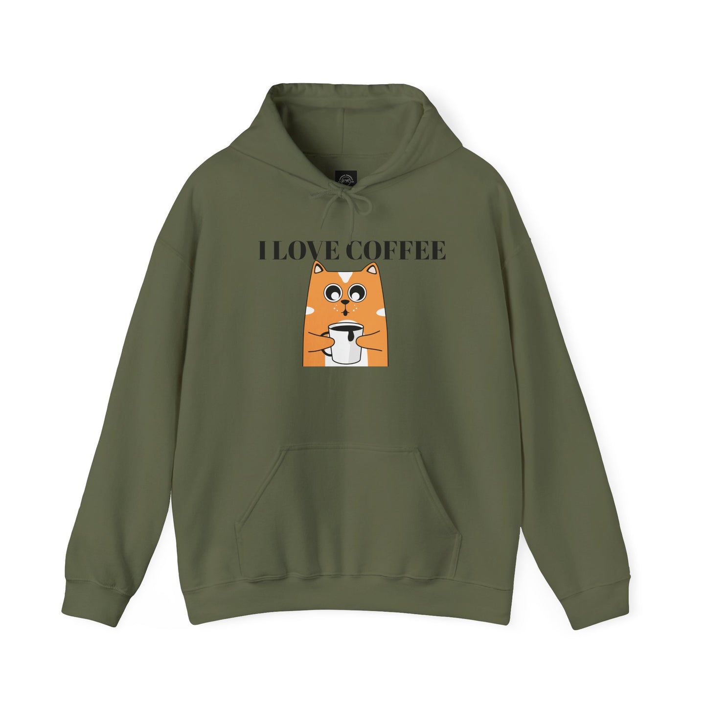 EYC I Love Coffee Unisex Heavy Blend Hoodie - Cozy Sweatshirt for Coffee Lovers - Express Yourself Clothz