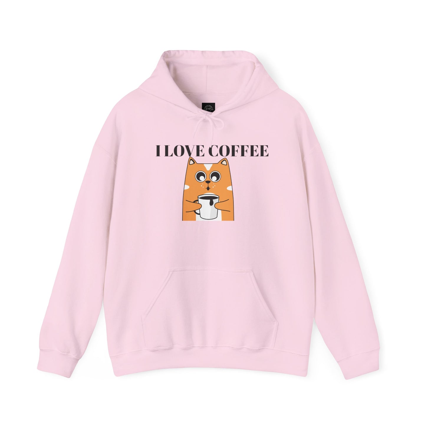 EYC I Love Coffee Unisex Heavy Blend Hoodie - Cozy Sweatshirt for Coffee Lovers - Express Yourself Clothz