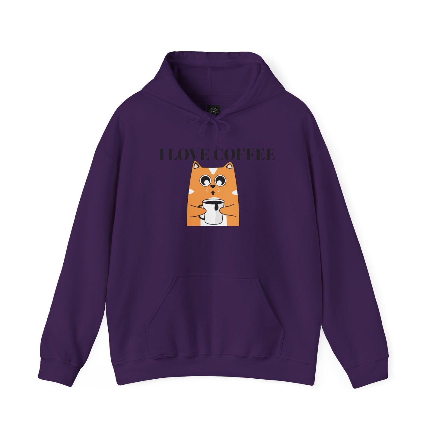 EYC I Love Coffee Unisex Heavy Blend Hoodie - Cozy Sweatshirt for Coffee Lovers - Express Yourself Clothz