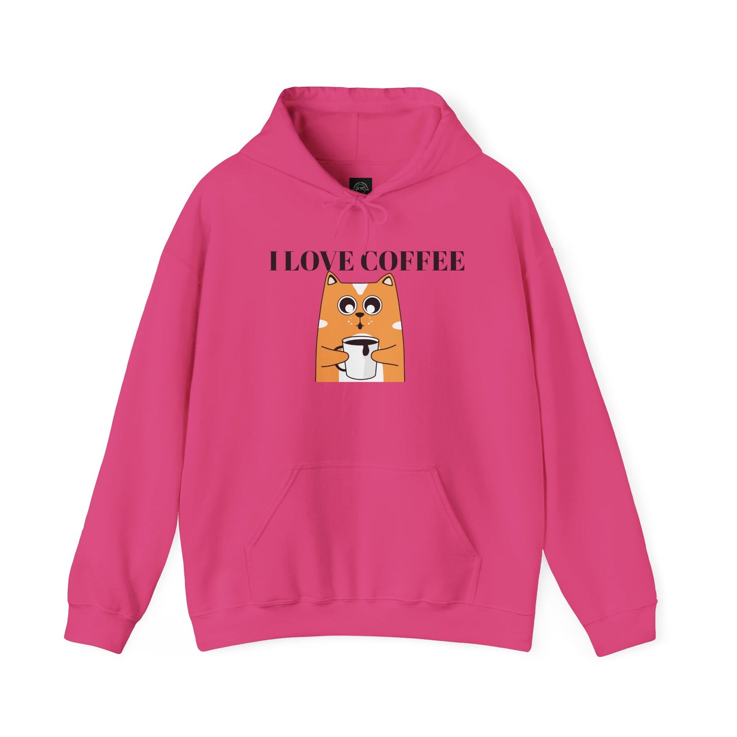 EYC I Love Coffee Unisex Heavy Blend Hoodie - Cozy Sweatshirt for Coffee Lovers - Express Yourself Clothz