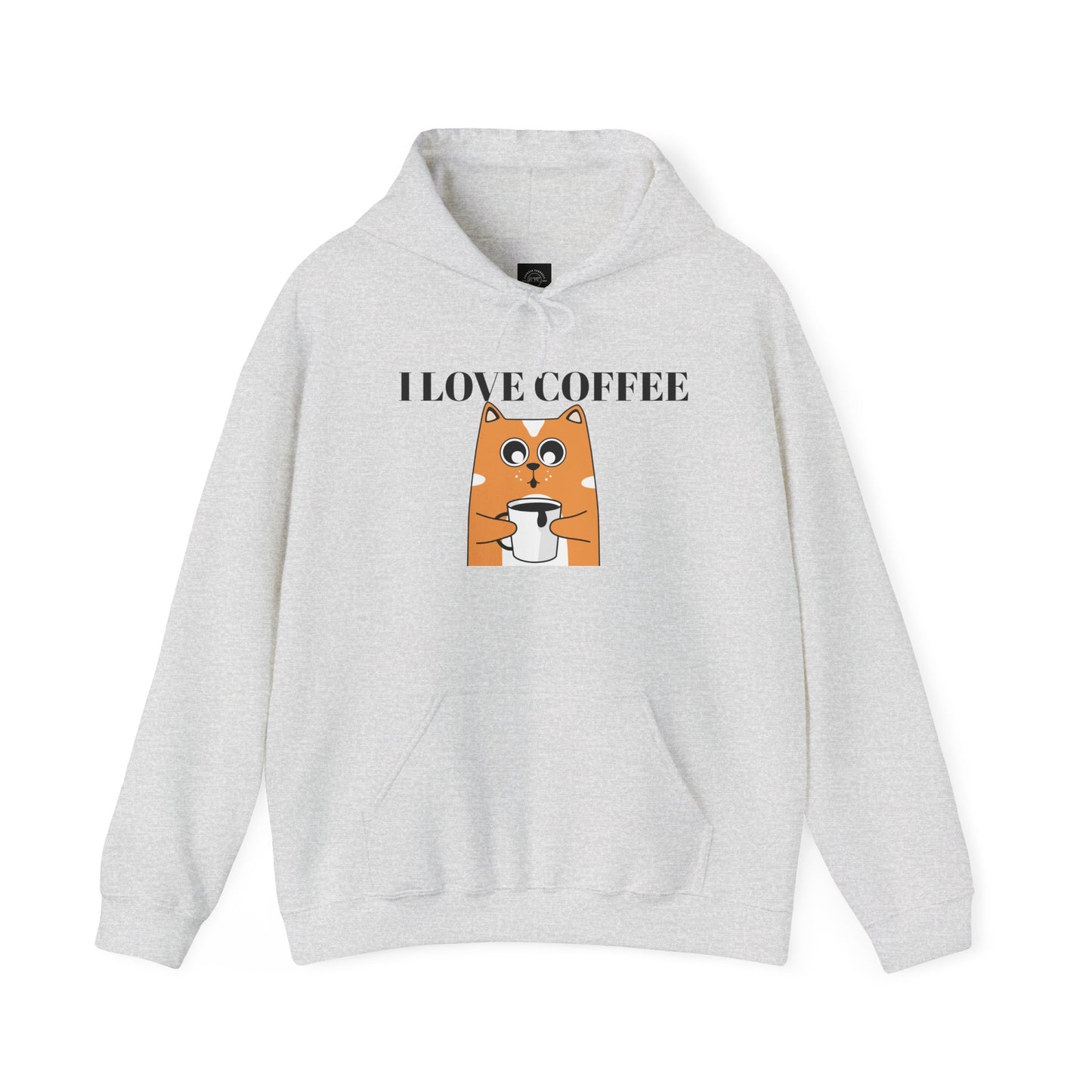 EYC I Love Coffee Unisex Heavy Blend Hoodie - Cozy Sweatshirt for Coffee Lovers - Express Yourself Clothz
