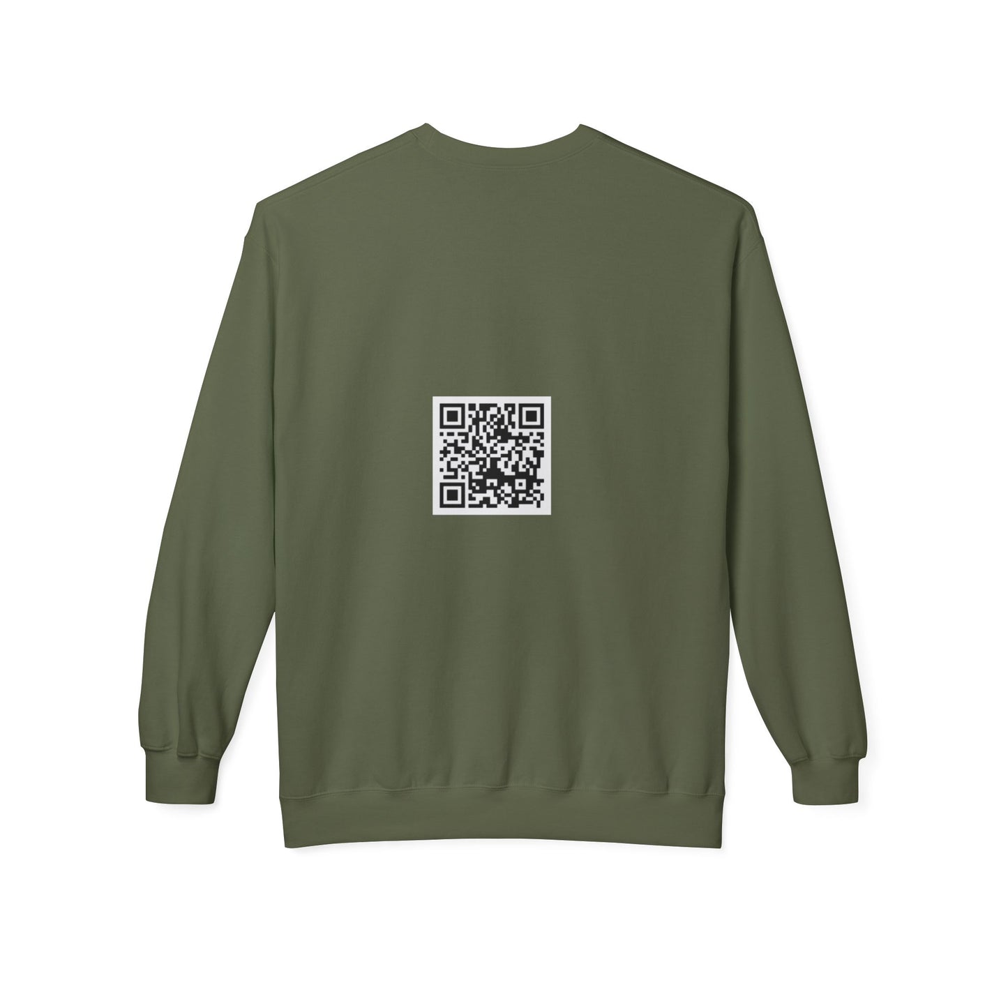 EYC Express Yourself Crewneck Sweatshirt - Unisex Midweight Fleece with QR Code - Express Yourself Clothz
