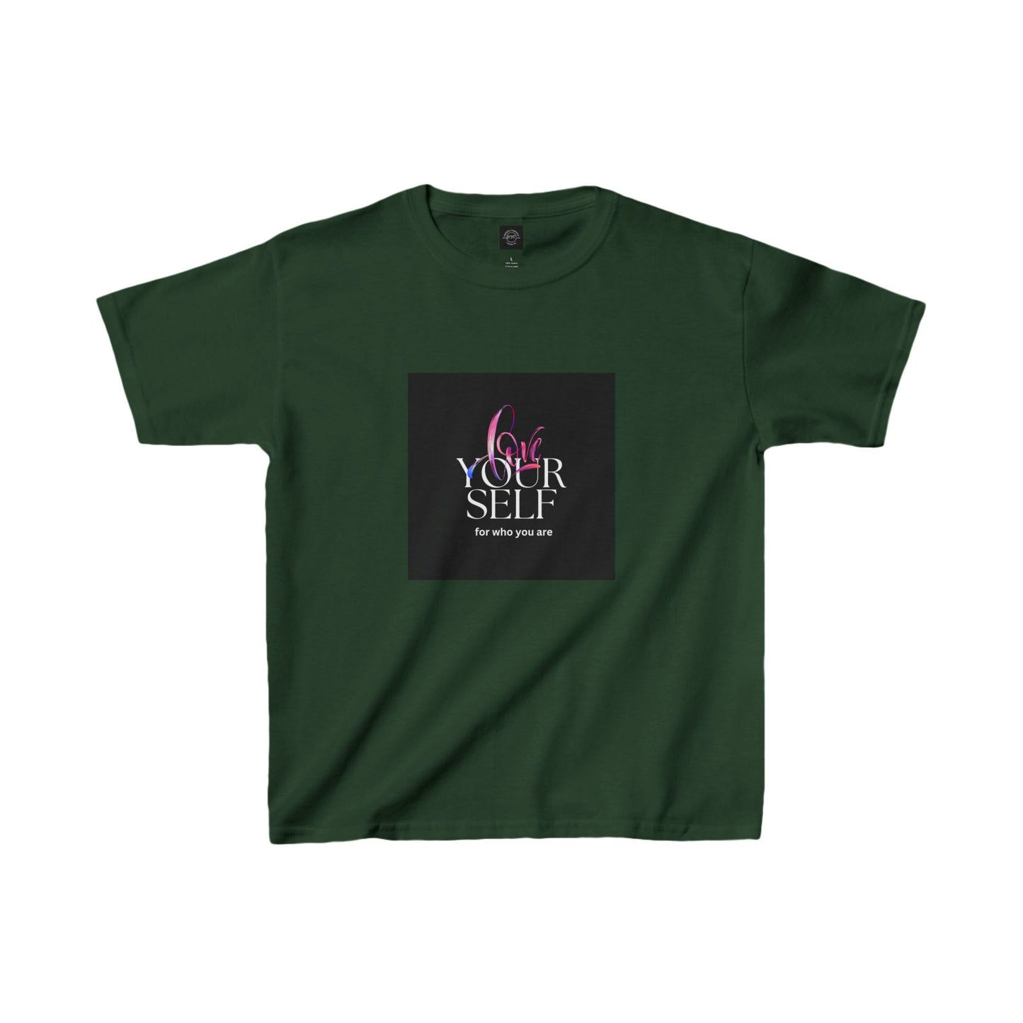EYC Kids Inspirational Tee - "Love Your Self" with QR Design - Express Yourself Clothz