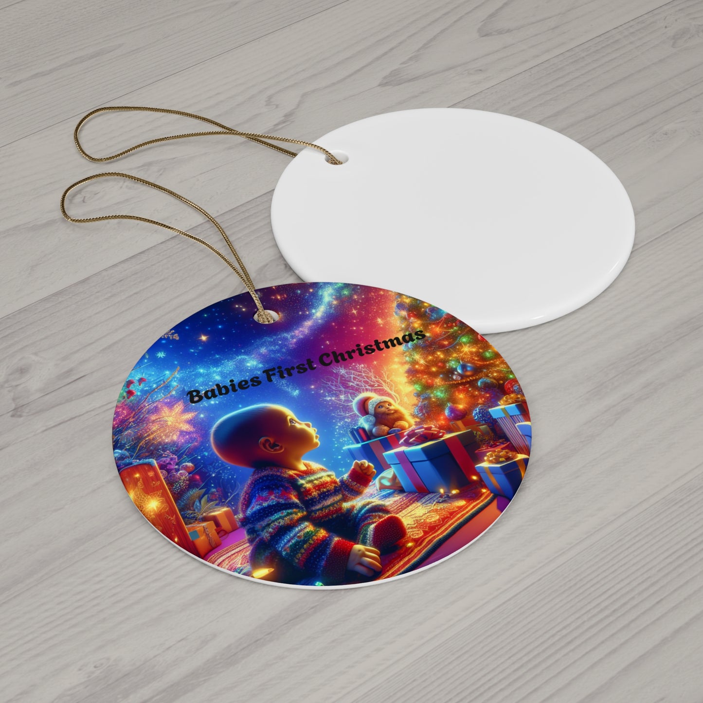 EYC Babies First Christmas Ceramic Ornament - 4 Unique Shapes for Holiday Memories - Express Yourself Clothz