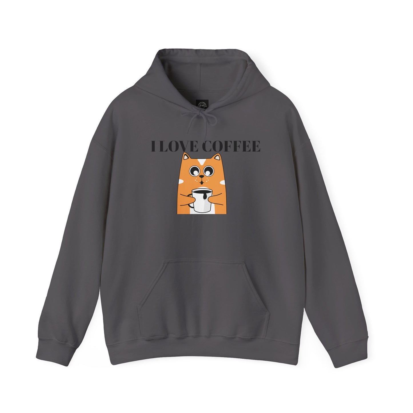 EYC I Love Coffee Unisex Heavy Blend Hoodie - Cozy Sweatshirt for Coffee Lovers - Express Yourself Clothz