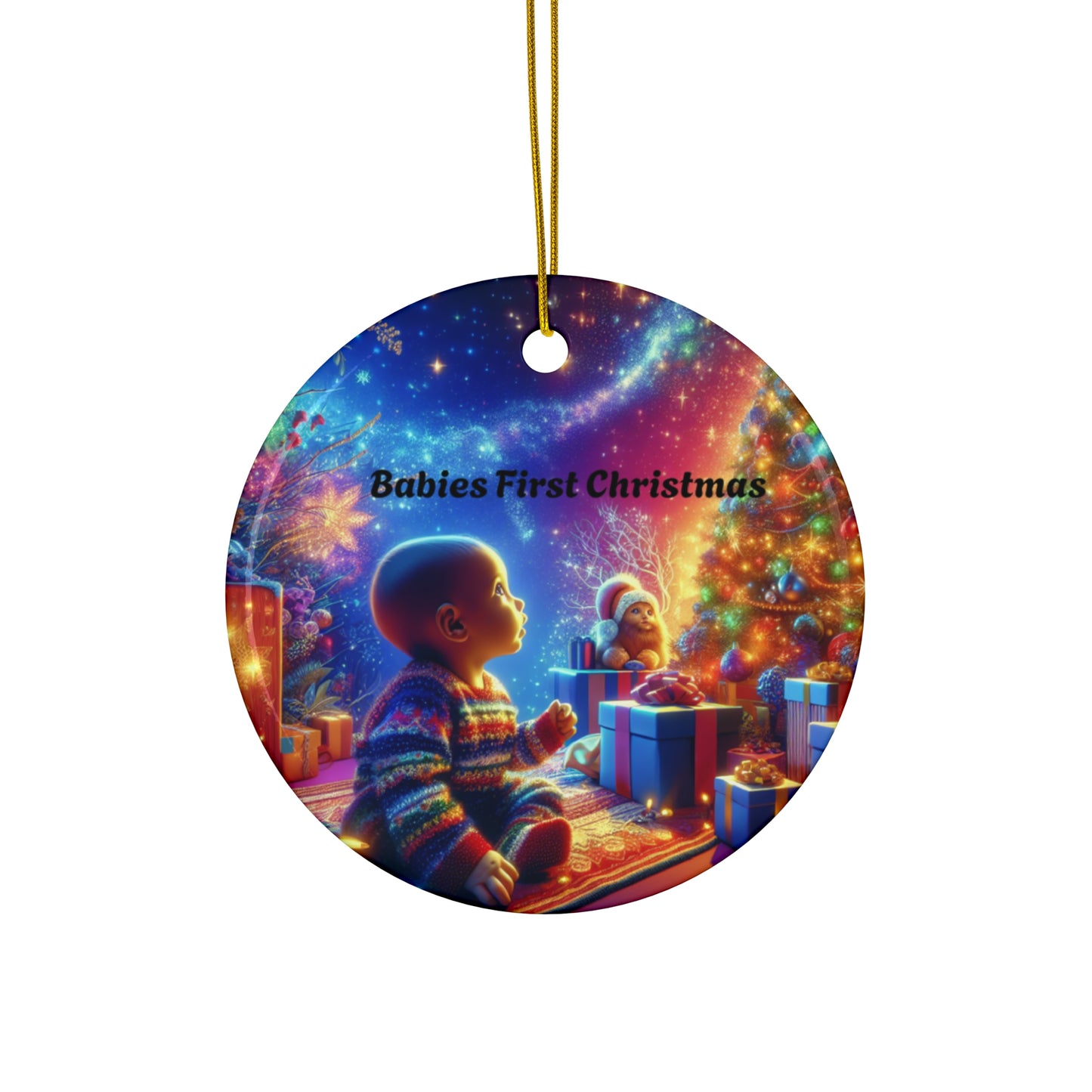 EYC Babies First Christmas Ceramic Ornament - 4 Unique Shapes for Holiday Memories - Express Yourself Clothz