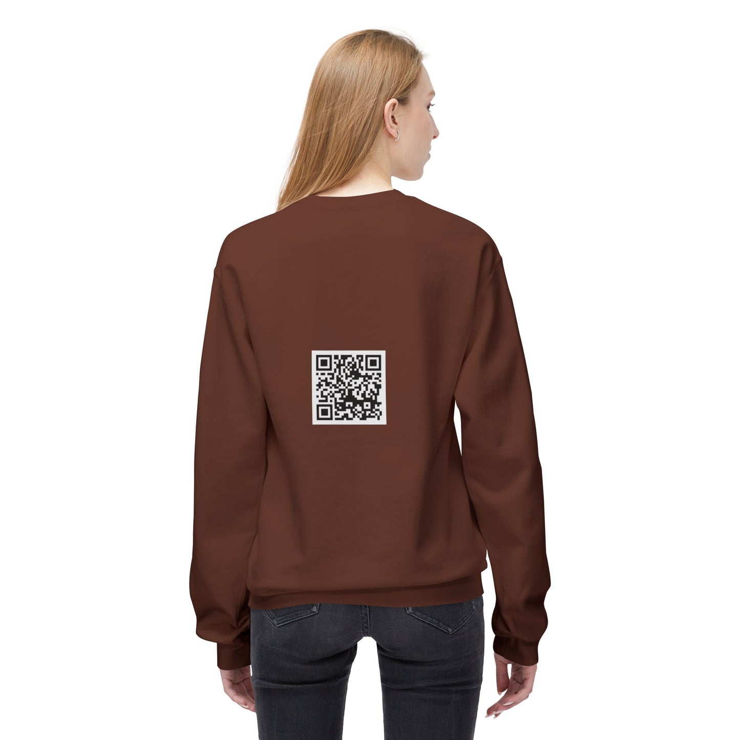 EYC Express Yourself Crewneck Sweatshirt - Unisex Midweight Fleece with QR Code - Express Yourself Clothz