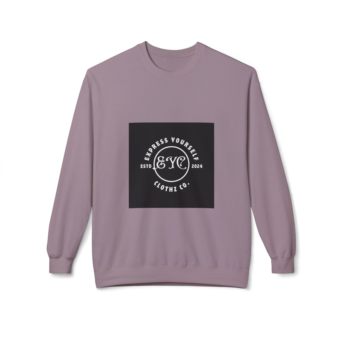 EYC Express Yourself Crewneck Sweatshirt - Unisex Midweight Fleece with QR Code - Express Yourself Clothz