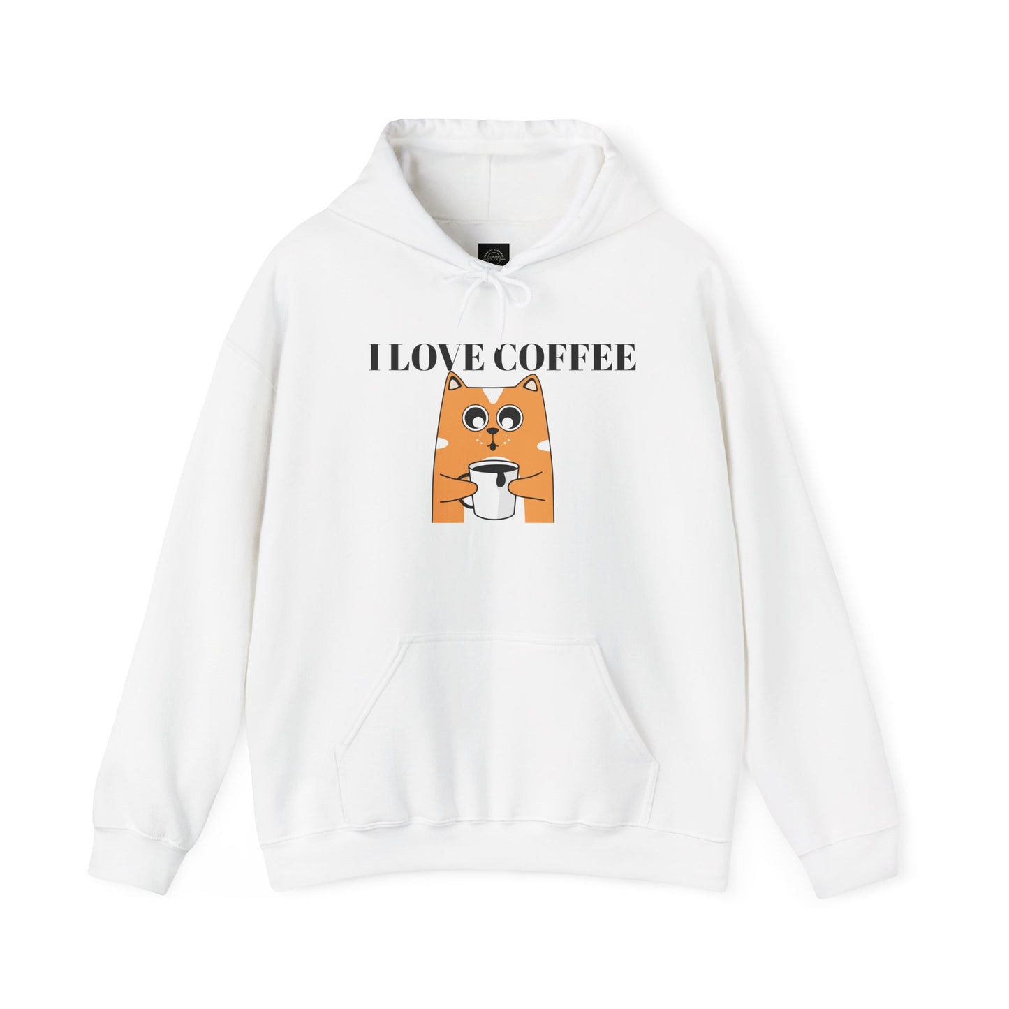 EYC I Love Coffee Unisex Heavy Blend Hoodie - Cozy Sweatshirt for Coffee Lovers - Express Yourself Clothz