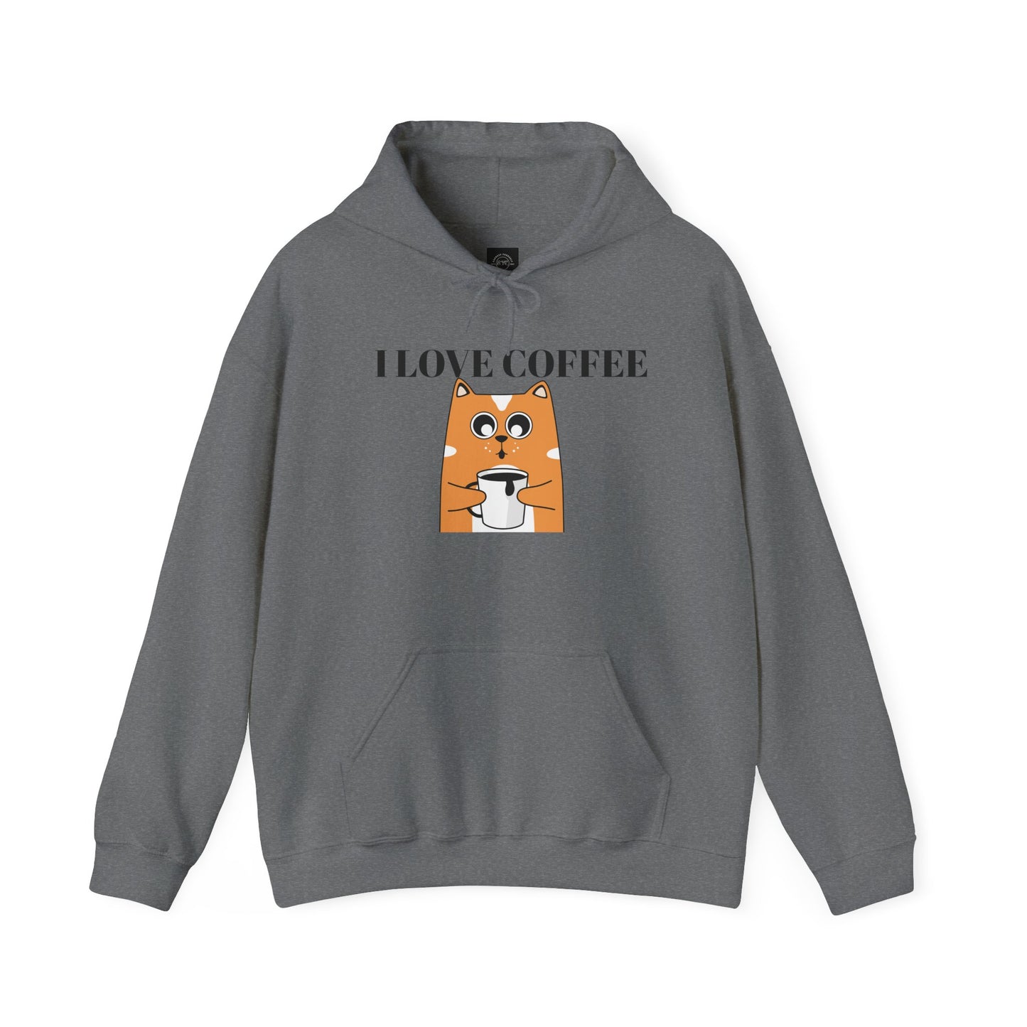 EYC I Love Coffee Unisex Heavy Blend Hoodie - Cozy Sweatshirt for Coffee Lovers - Express Yourself Clothz