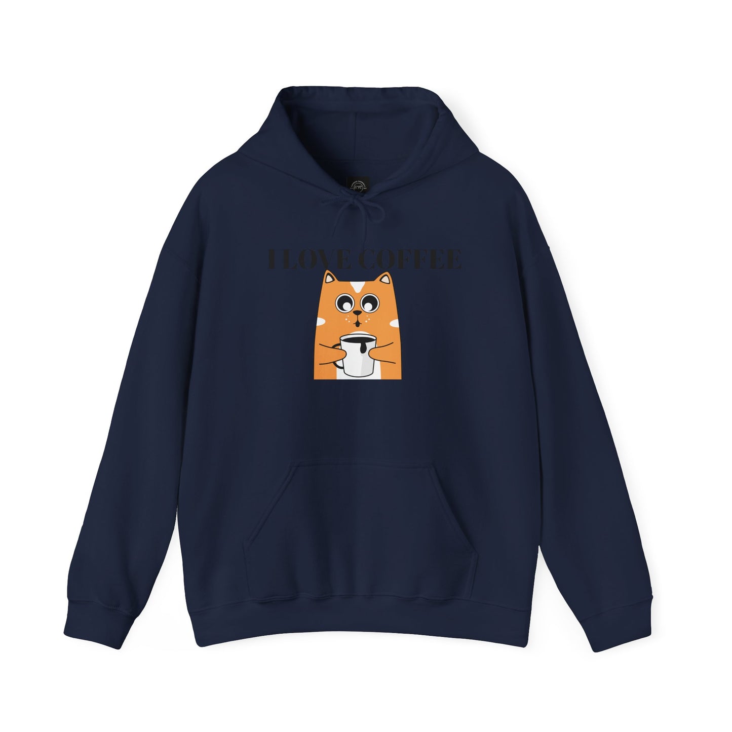 EYC I Love Coffee Unisex Heavy Blend Hoodie - Cozy Sweatshirt for Coffee Lovers - Express Yourself Clothz