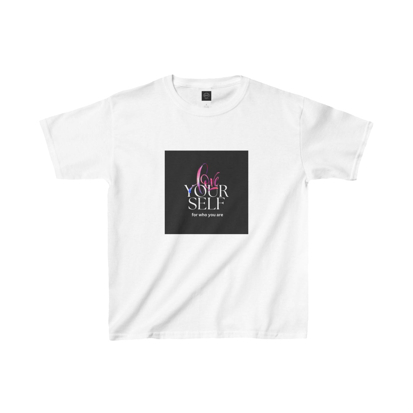 EYC Kids Inspirational Tee - "Love Your Self" with QR Design - Express Yourself Clothz