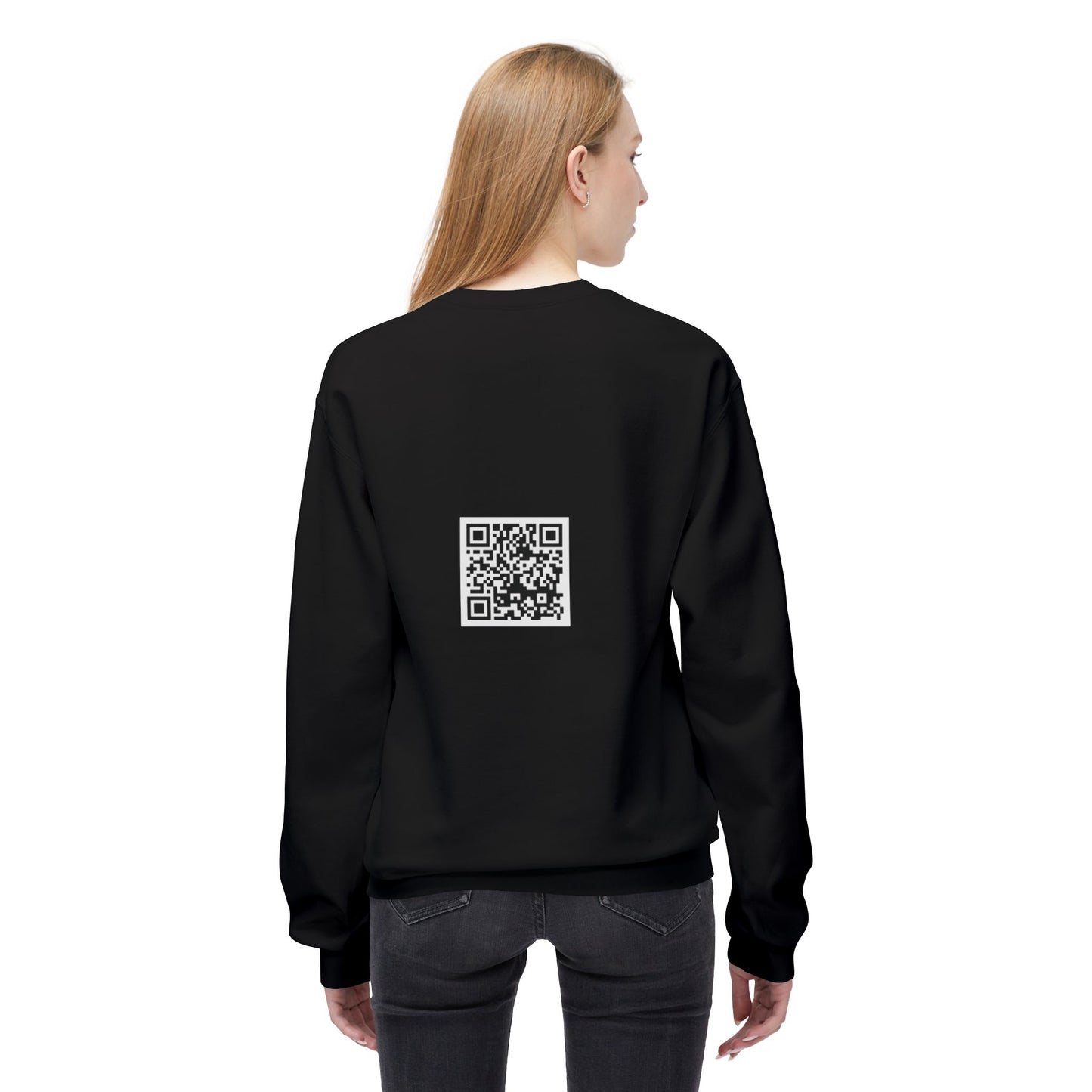 EYC Express Yourself Crewneck Sweatshirt - Unisex Midweight Fleece with QR Code - Express Yourself Clothz
