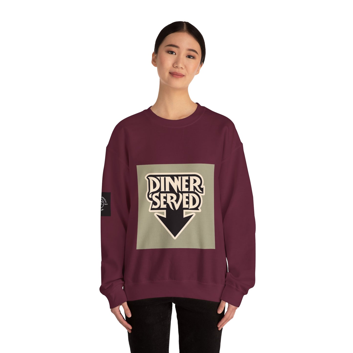 Served Unisex Dinner Served Crewneck Sweatshirt