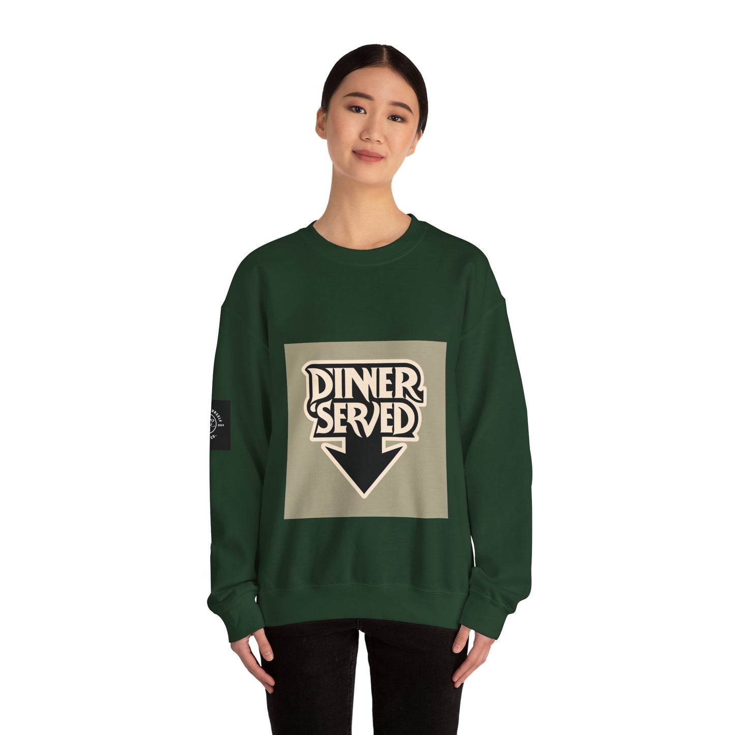 Served Unisex Dinner Served Crewneck Sweatshirt