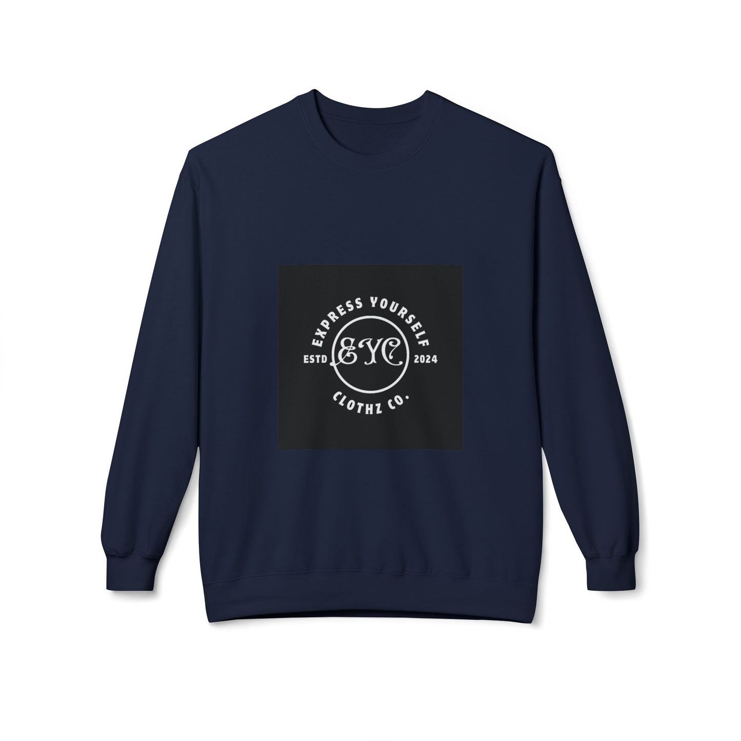 EYC Express Yourself Crewneck Sweatshirt - Unisex Midweight Fleece with QR Code