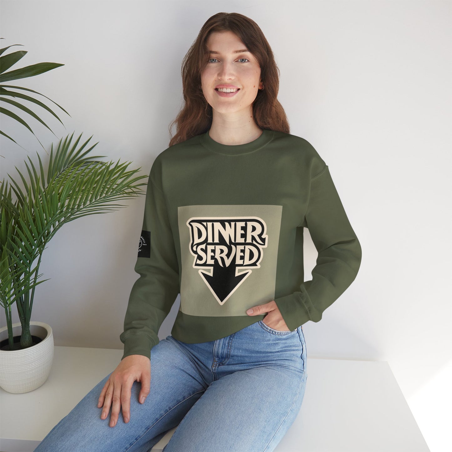 Served Unisex Dinner Served Crewneck Sweatshirt