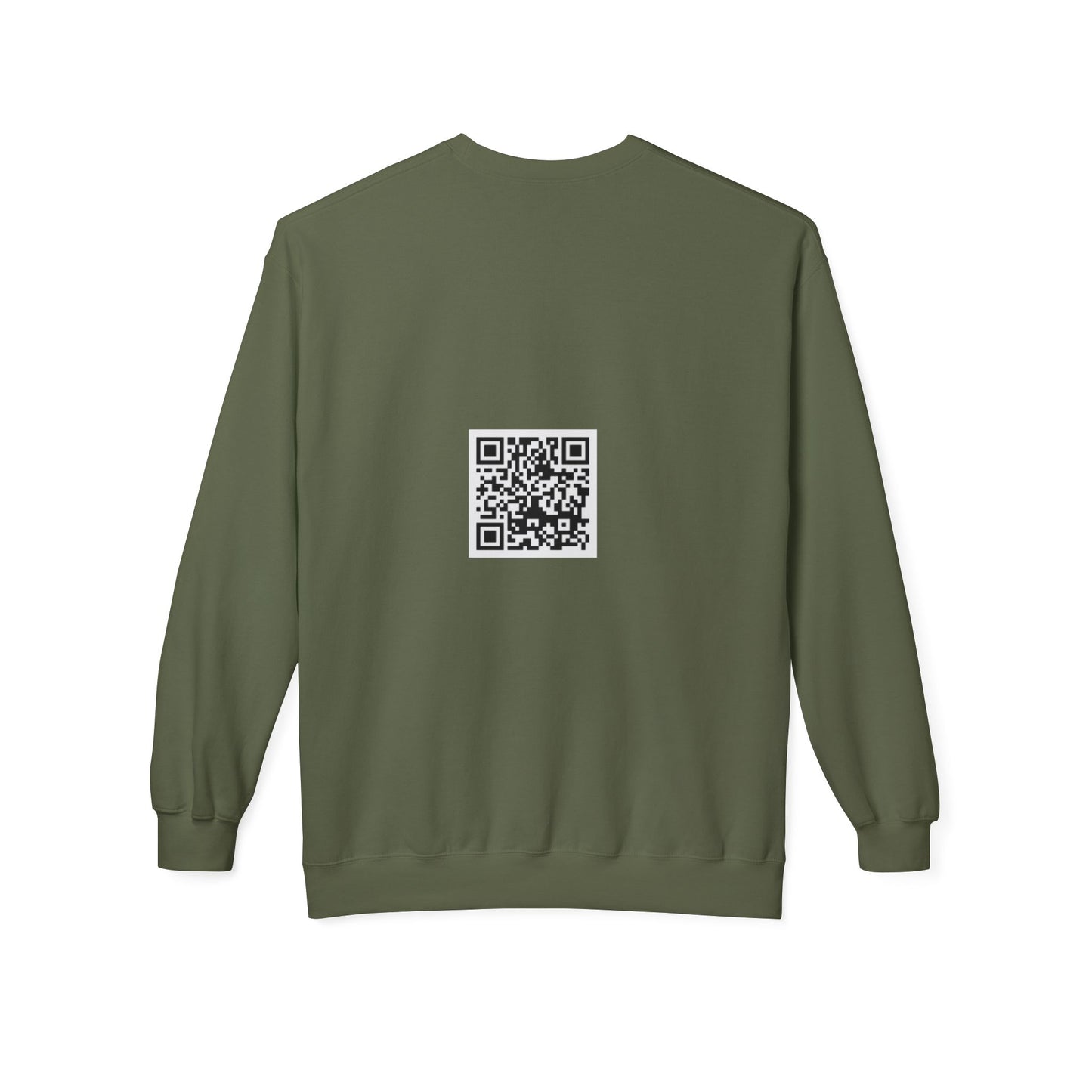 EYC Express Yourself Crewneck Sweatshirt - Unisex Midweight Fleece with QR Code