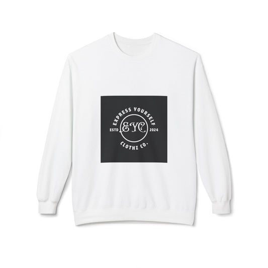 EYC Express Yourself Crewneck Sweatshirt - Unisex Midweight Fleece with QR Code